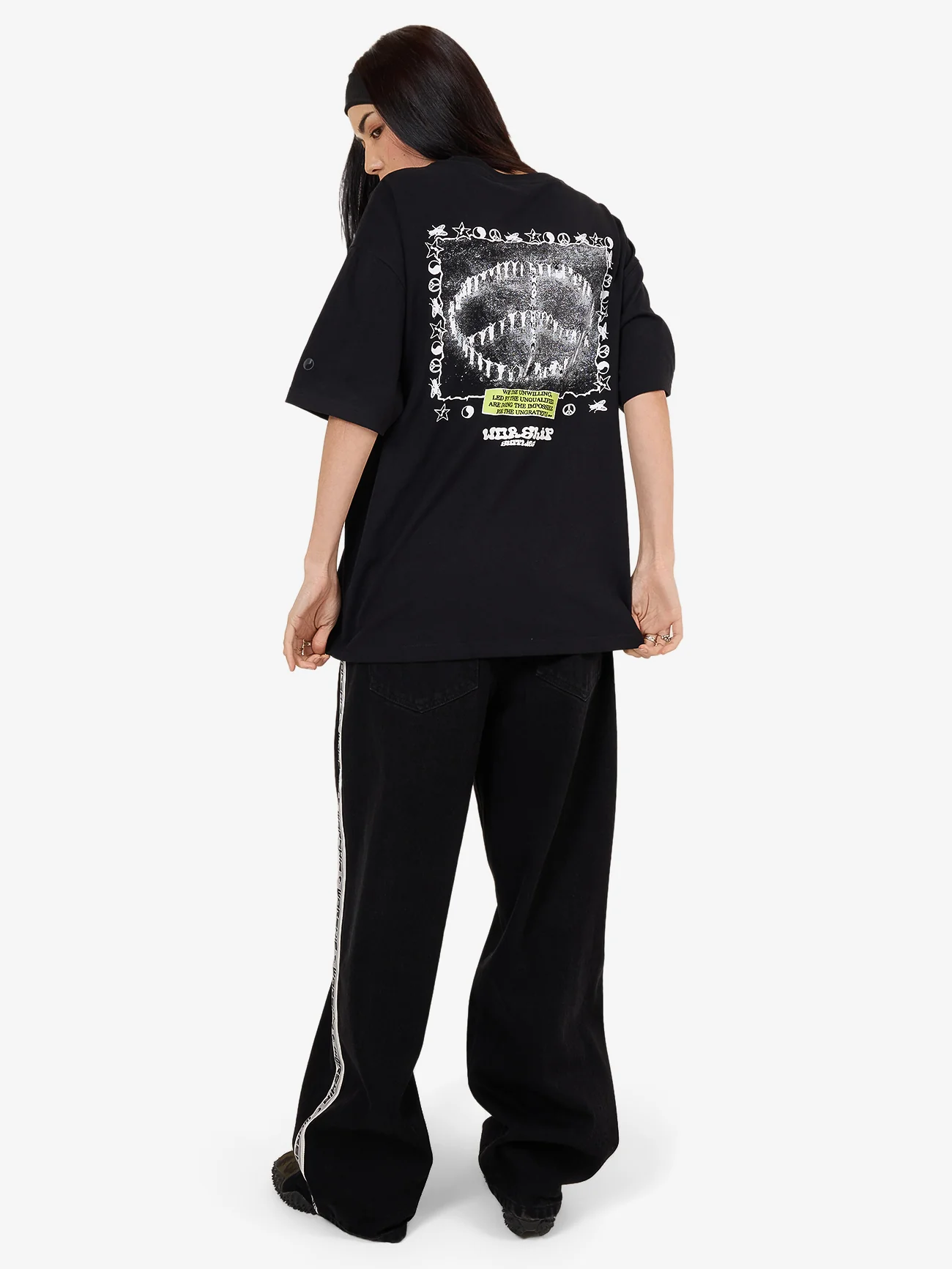 Unqualified Relaxed Fit Tee - Black - Image 5