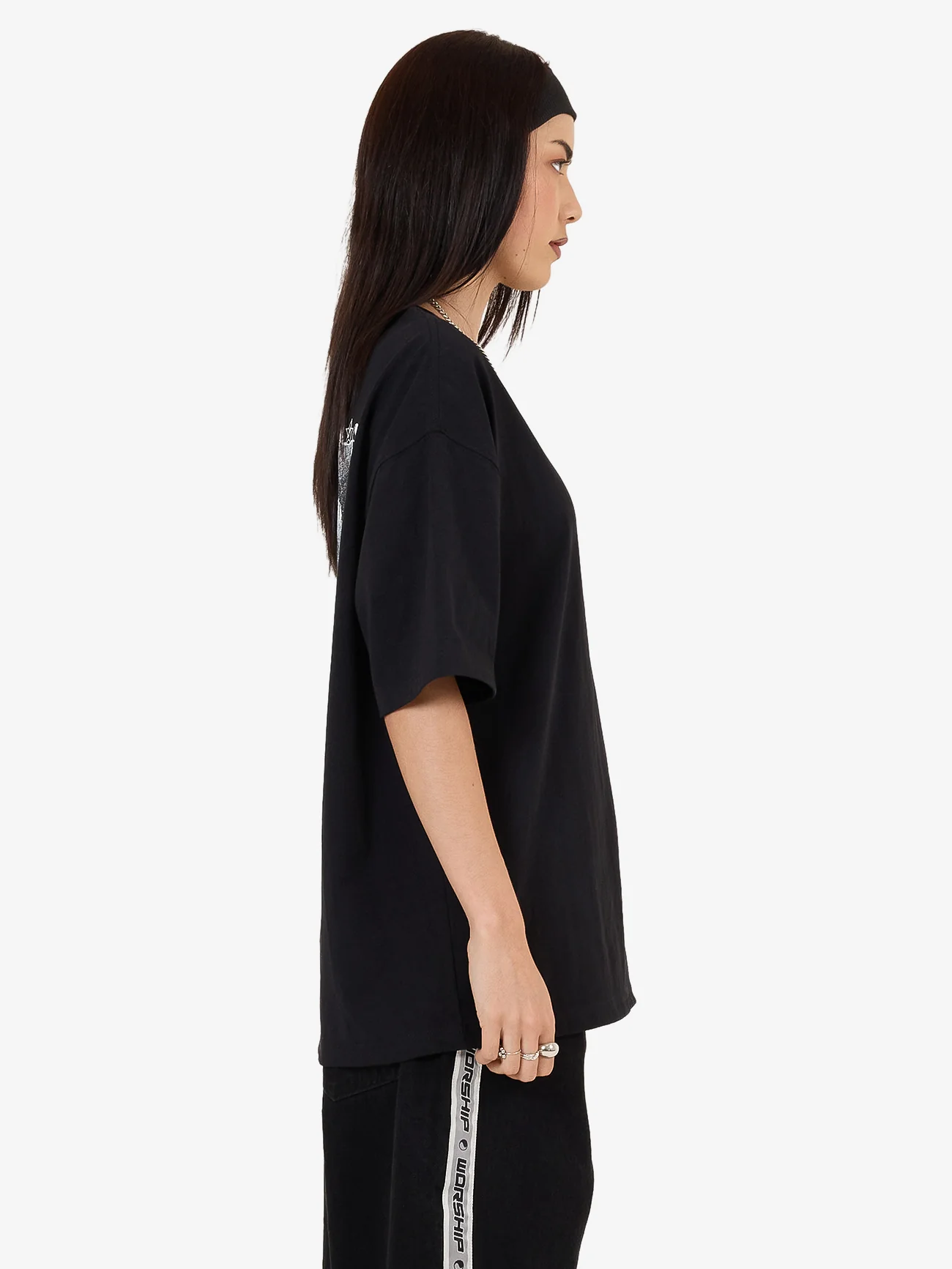 Unqualified Relaxed Fit Tee - Black - Image 8