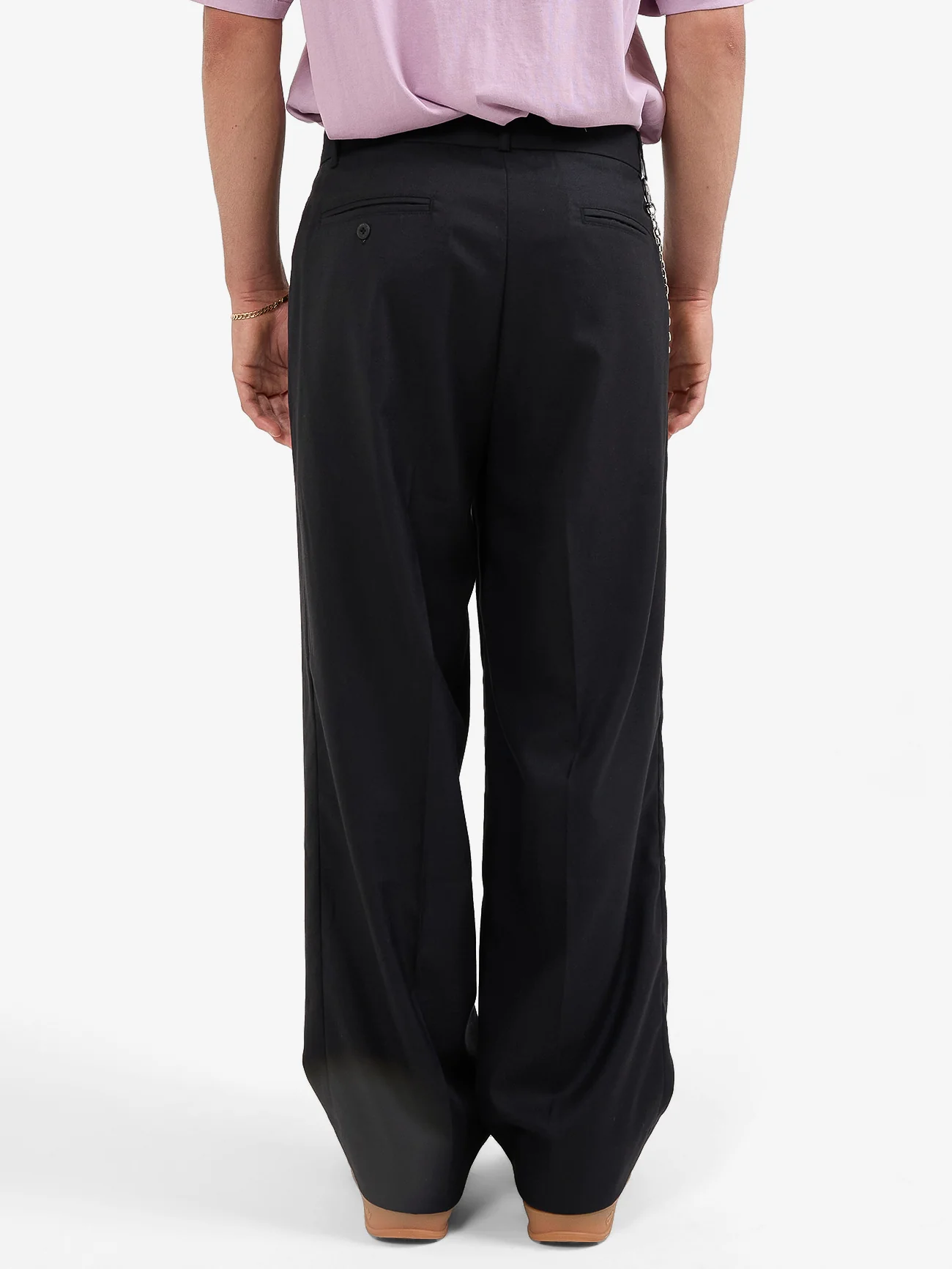 Valet Pleated Pant - Black - Image 2