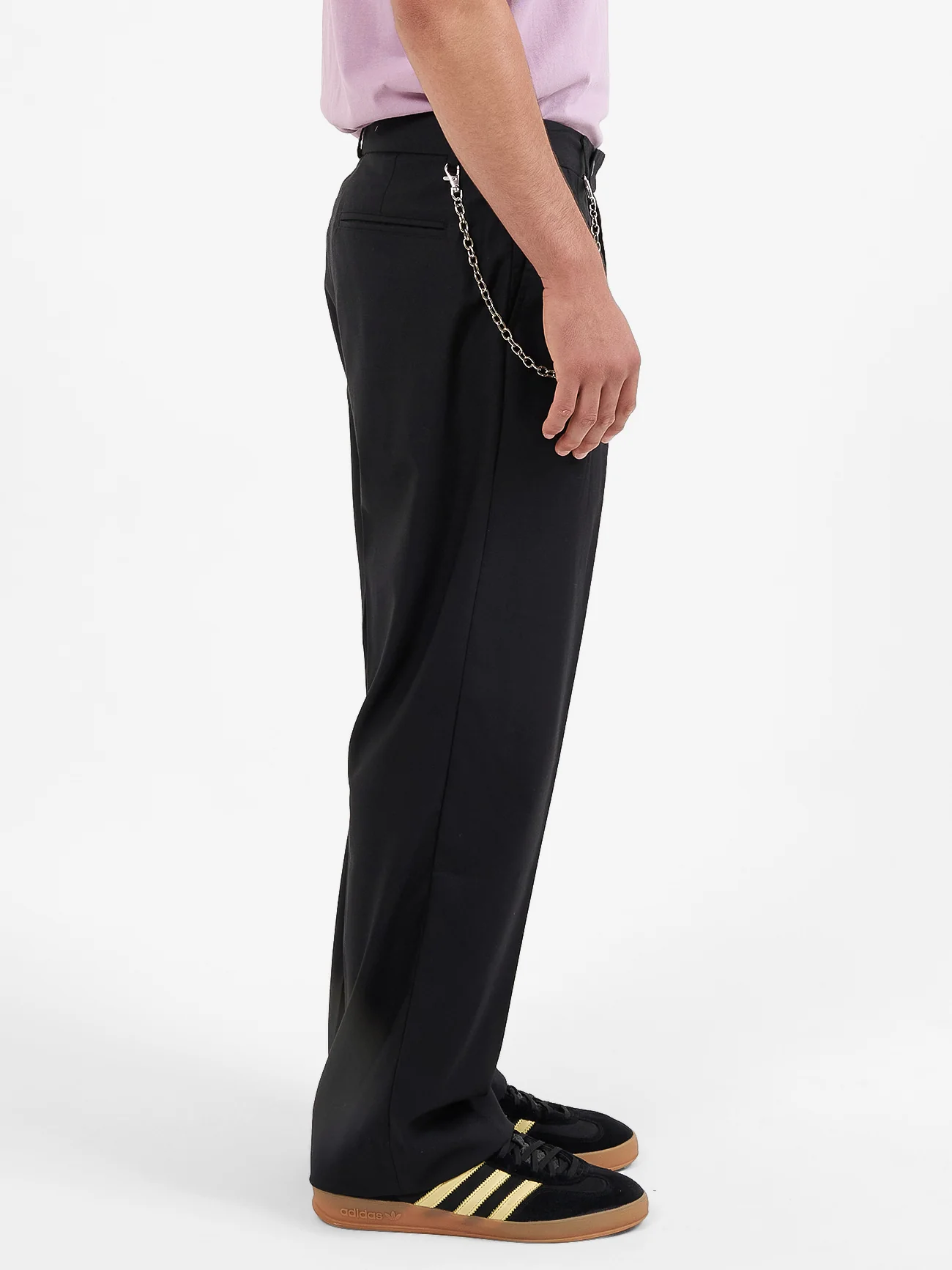 Valet Pleated Pant - Black - Image 3