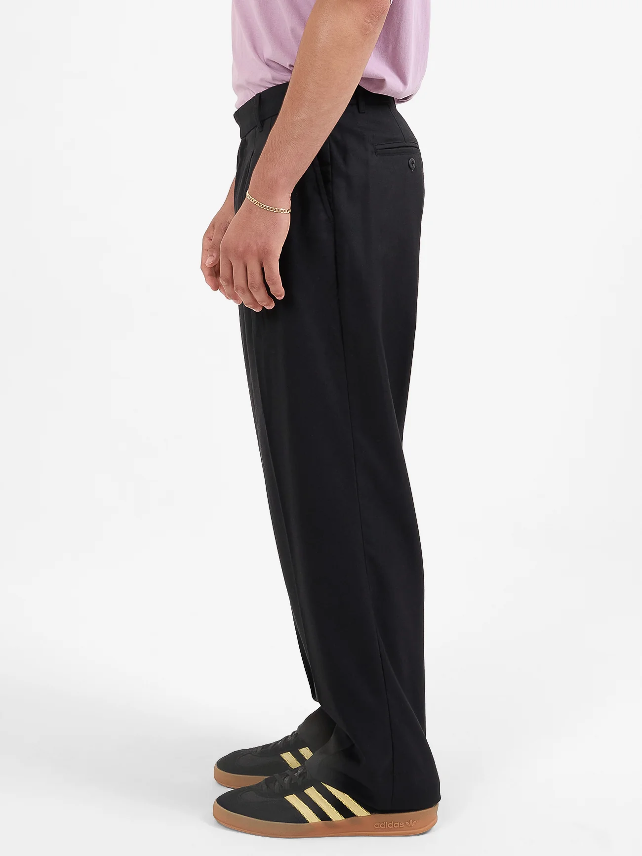 Valet Pleated Pant - Black - Image 4