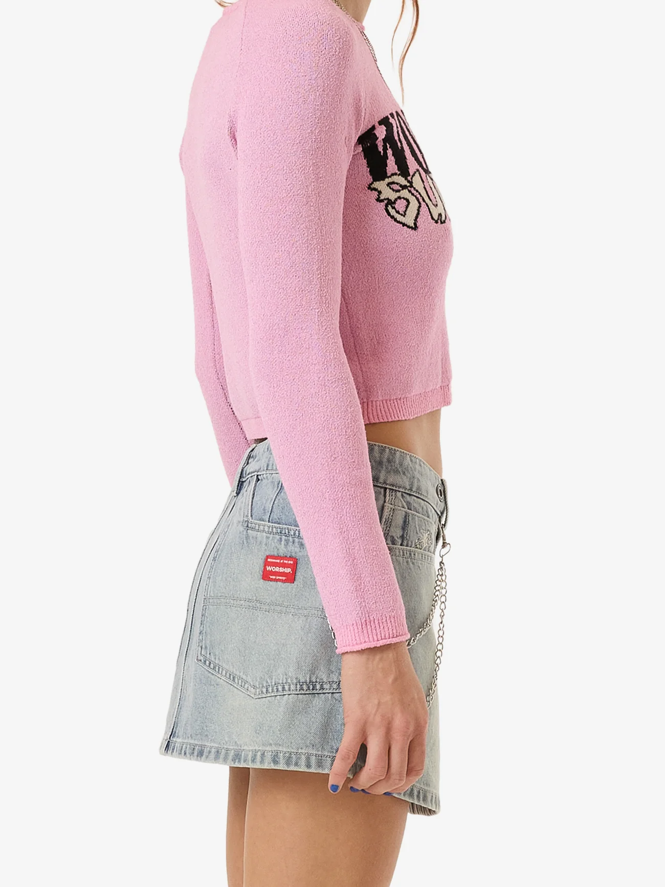 Vexed Denim Mini Skirt - Dirty Trade Blue - Image 4