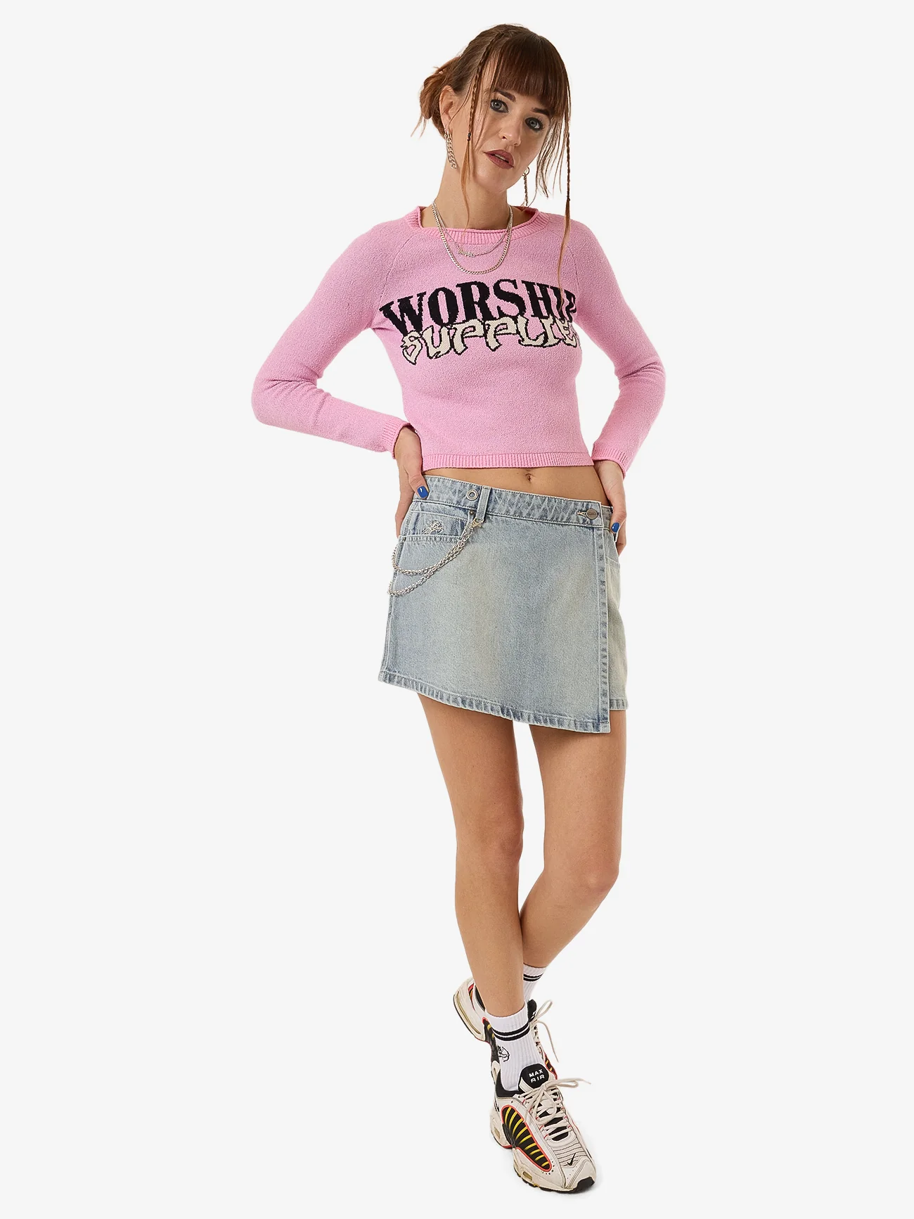 Vexed Denim Mini Skirt - Dirty Trade Blue - Image 5