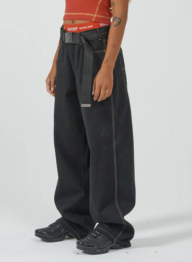 Wake N Quake Sloucher Jean - Worship Black - Image 2
