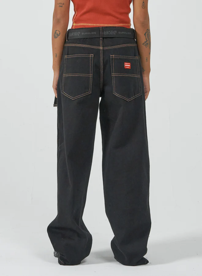 Wake N Quake Sloucher Jean - Worship Black - Image 3