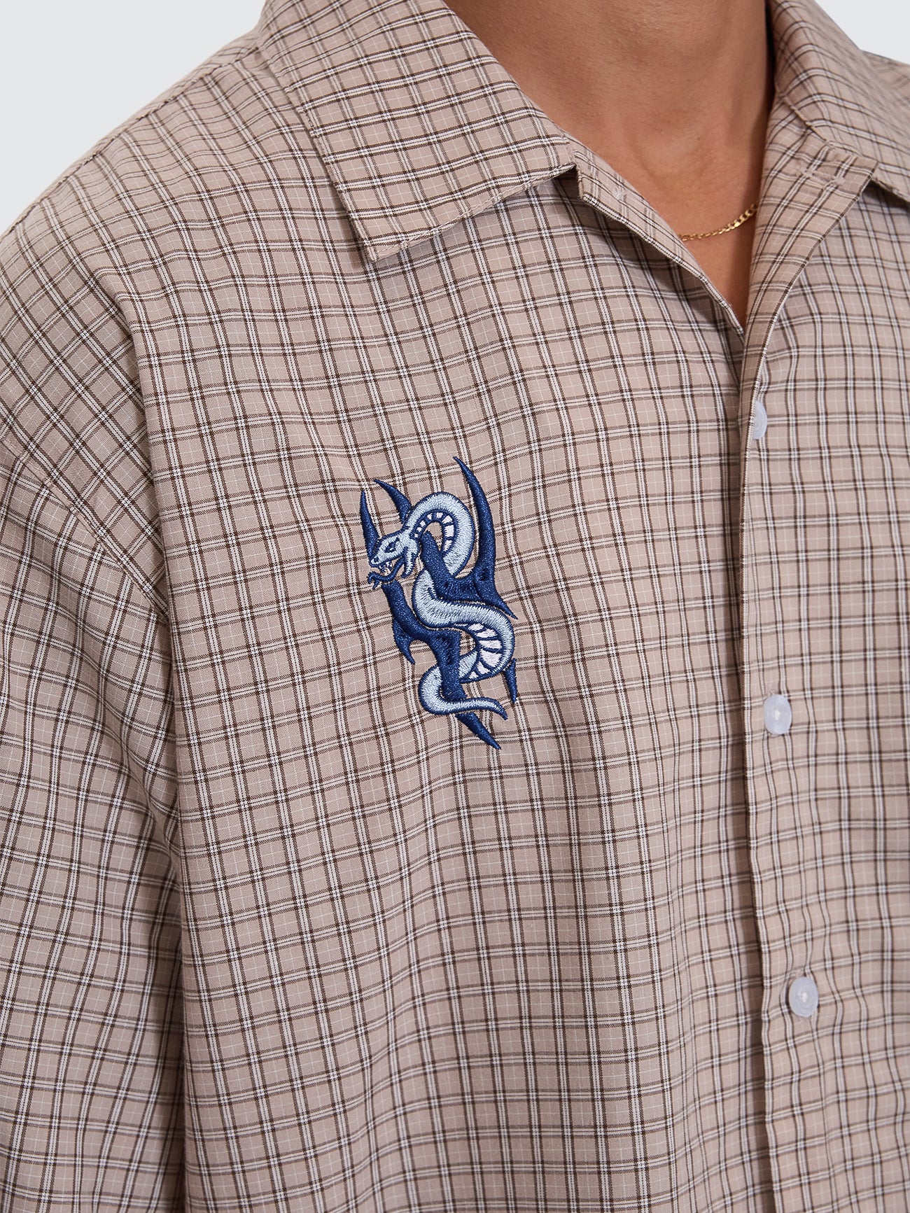 Walk In Short Sleeve Shirt - Tan - Image 3