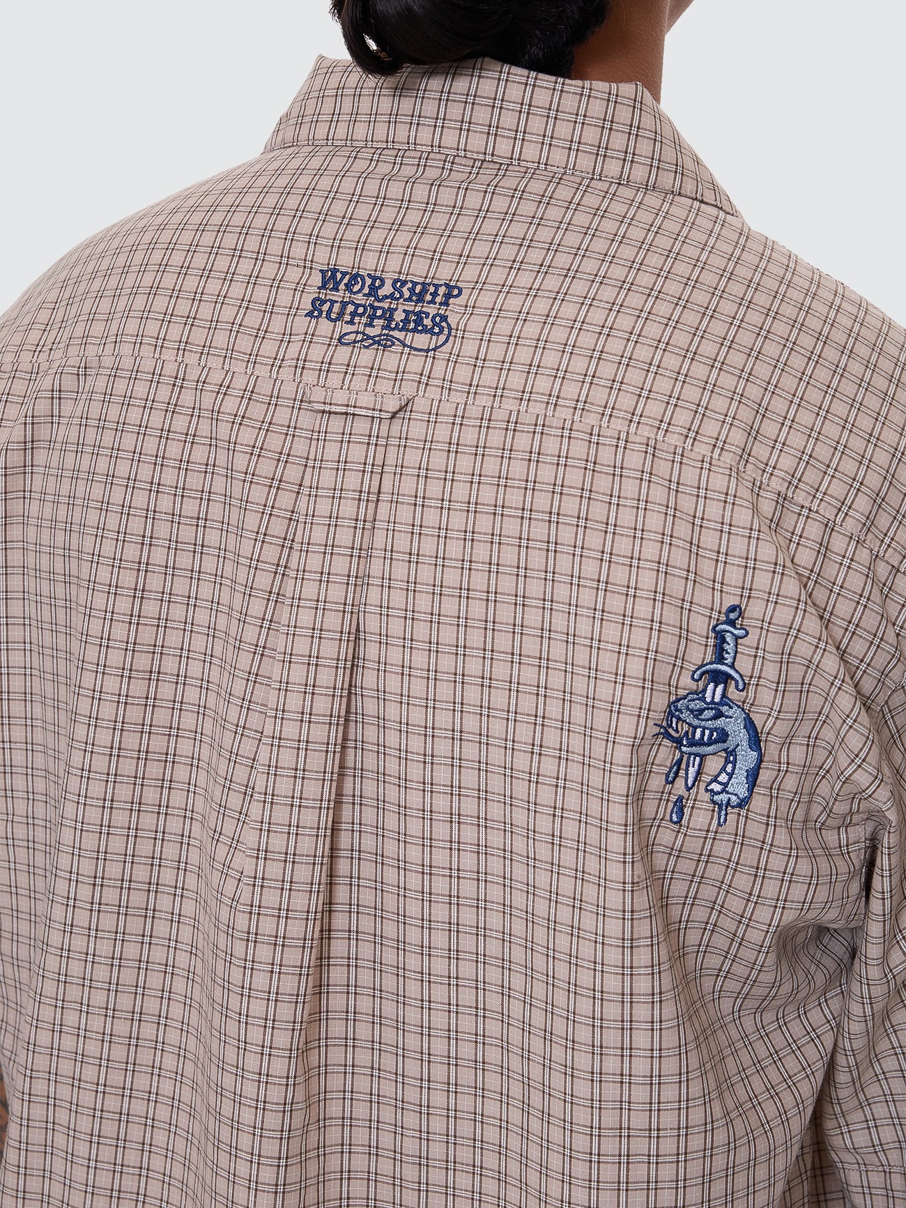 Walk In Short Sleeve Shirt - Tan - Image 5