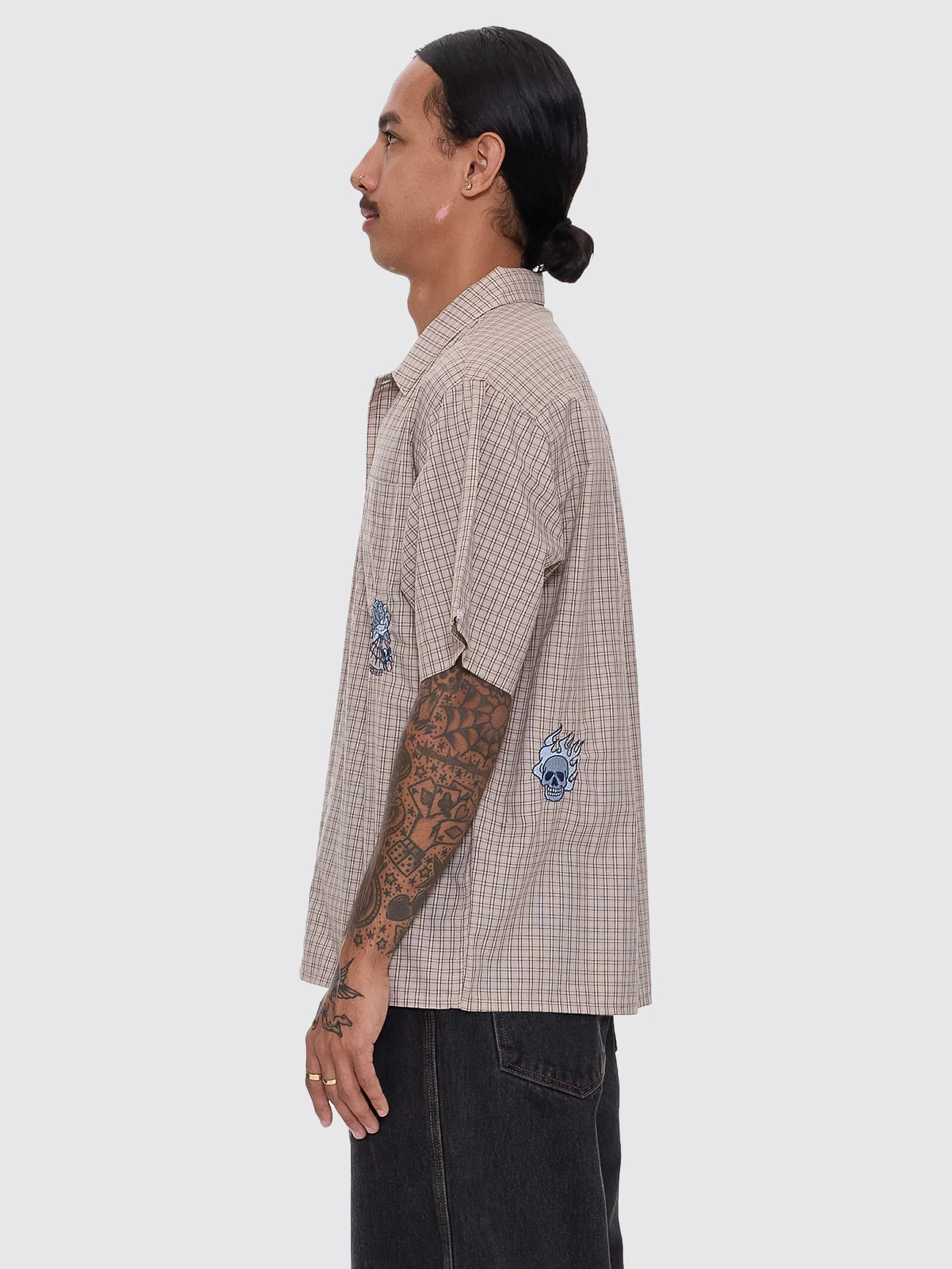Walk In Short Sleeve Shirt - Tan - Image 6