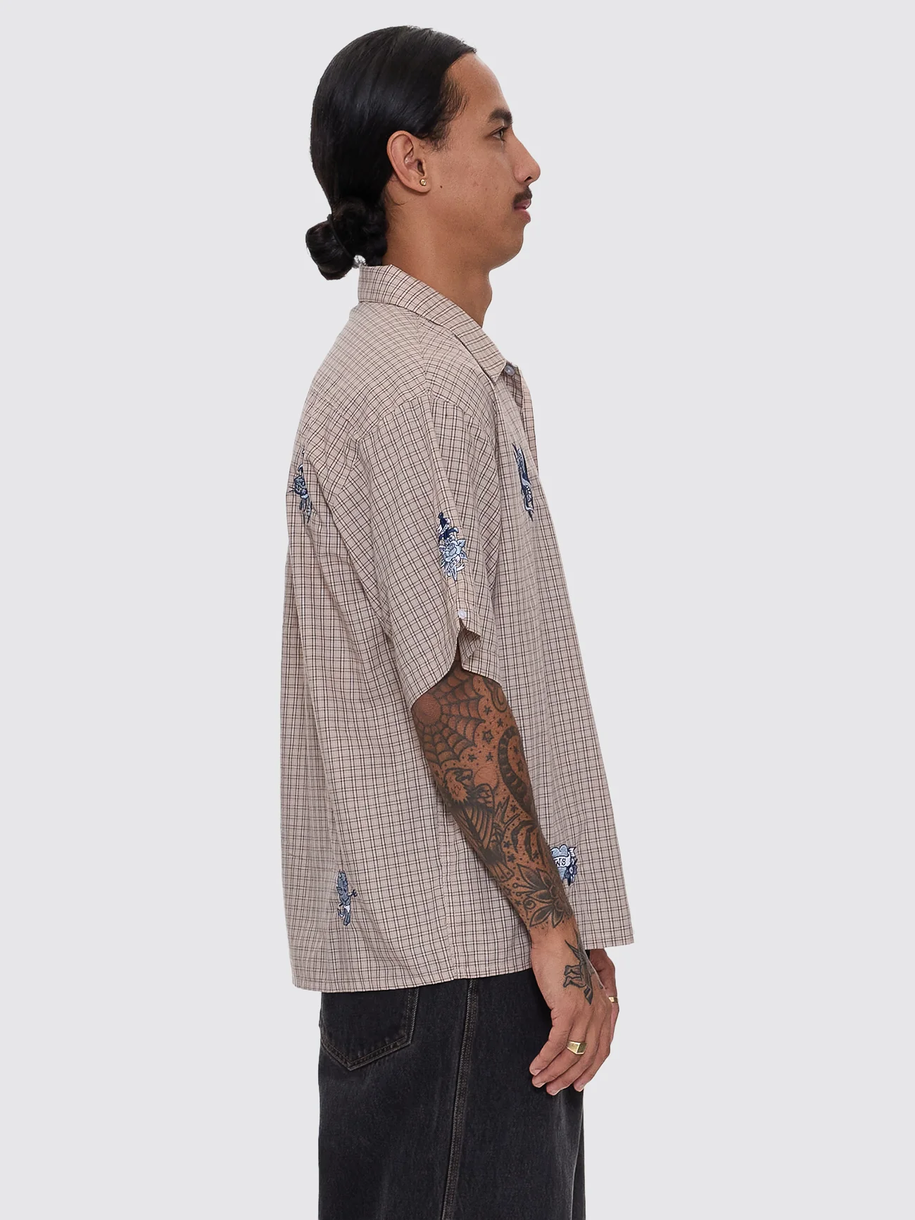 Walk In Short Sleeve Shirt - Tan - Image 7