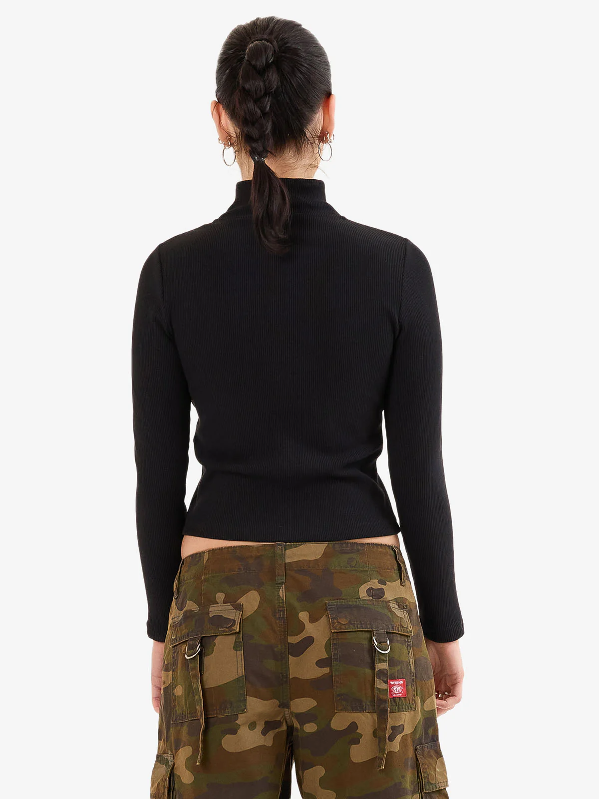 Who Me? Zip Front Top - Black - Image 3