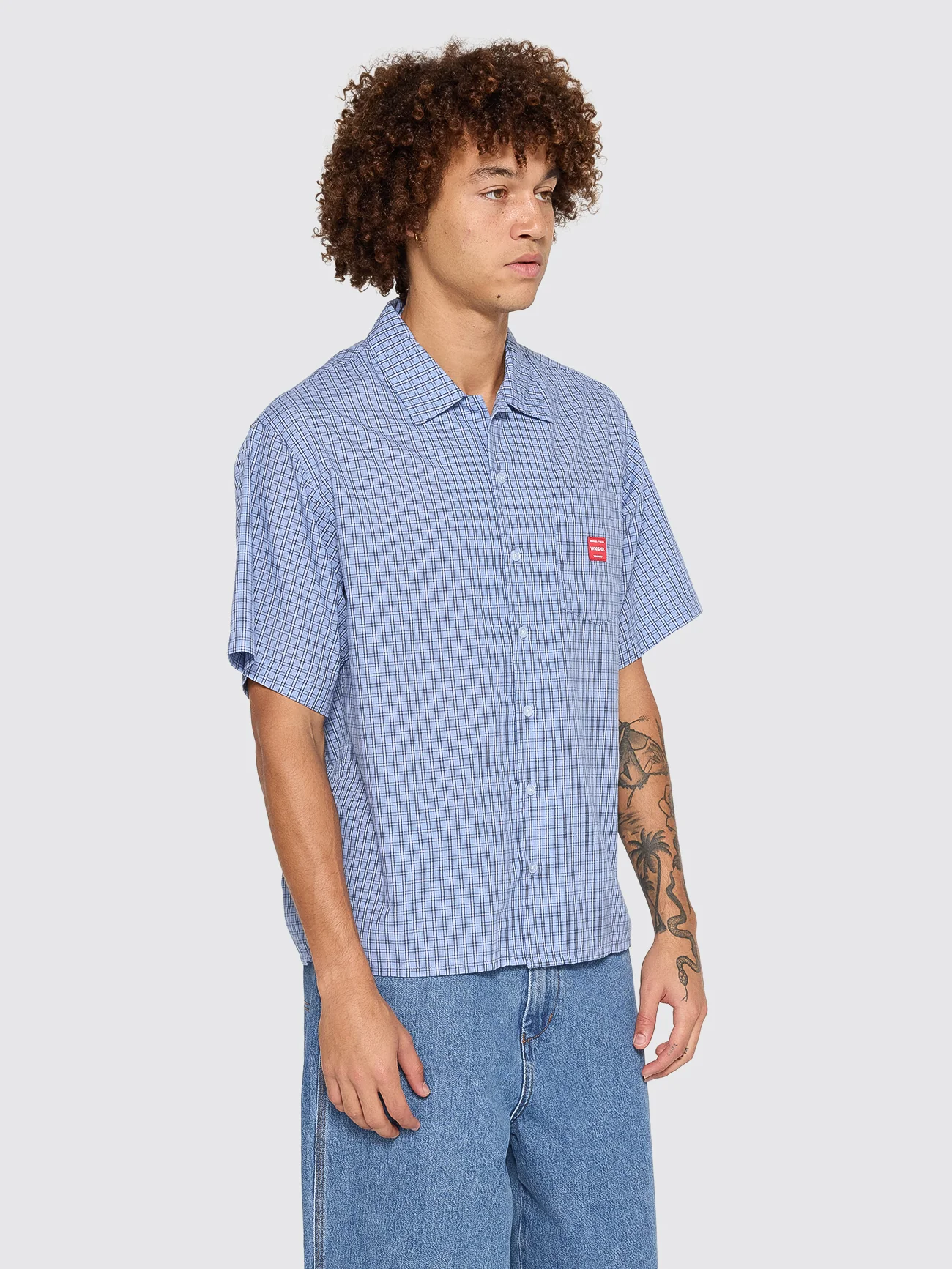 Work Short Sleeve Shirt - Blue - Image 4
