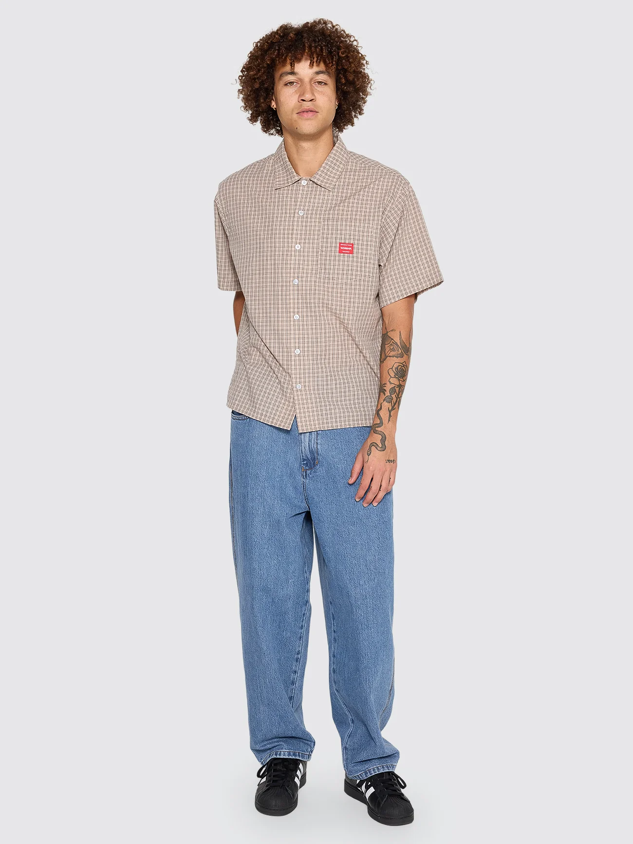 Work Short Sleeve Shirt - Tan - Image 5