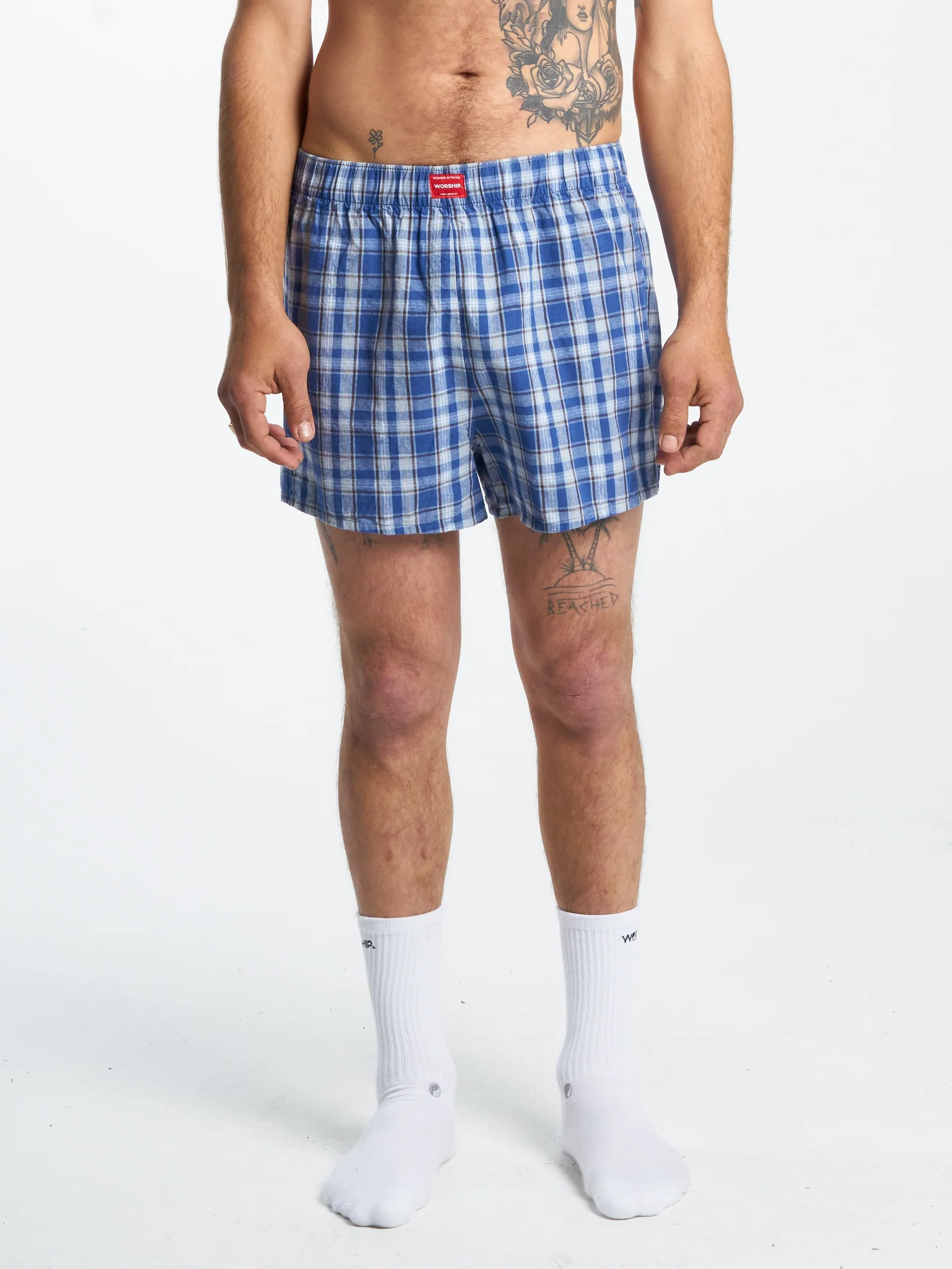 Worship 2 Pack Boxer Shorts - Blue-Green - Image 2