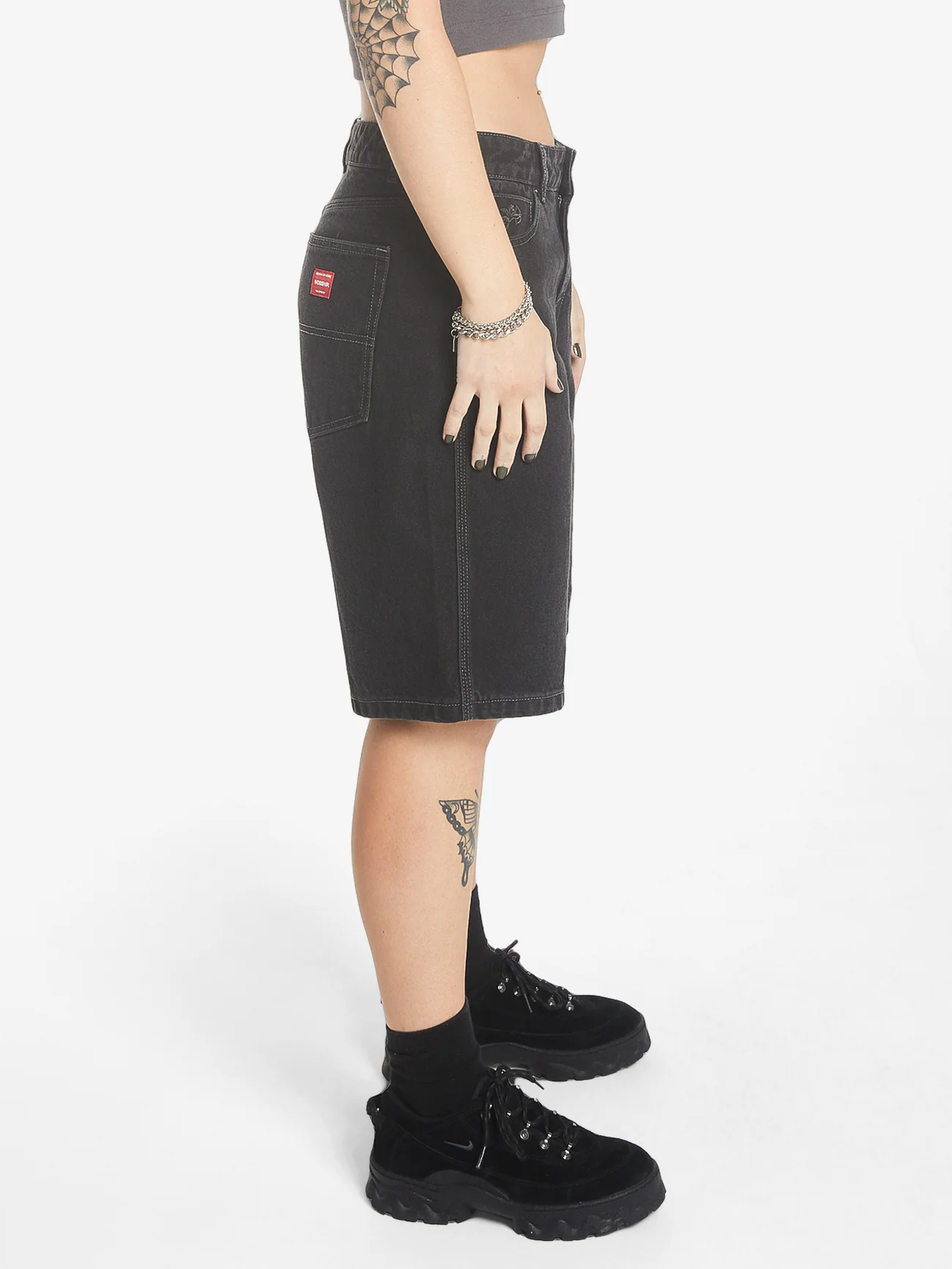 Worship Big Baggy Short - Broken Black - Image 3