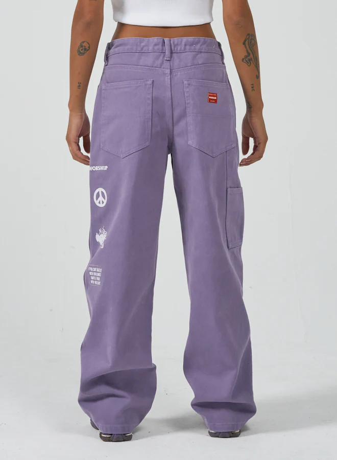 Worship Carpenter Baggy Jean - Prism Violet - Image 2