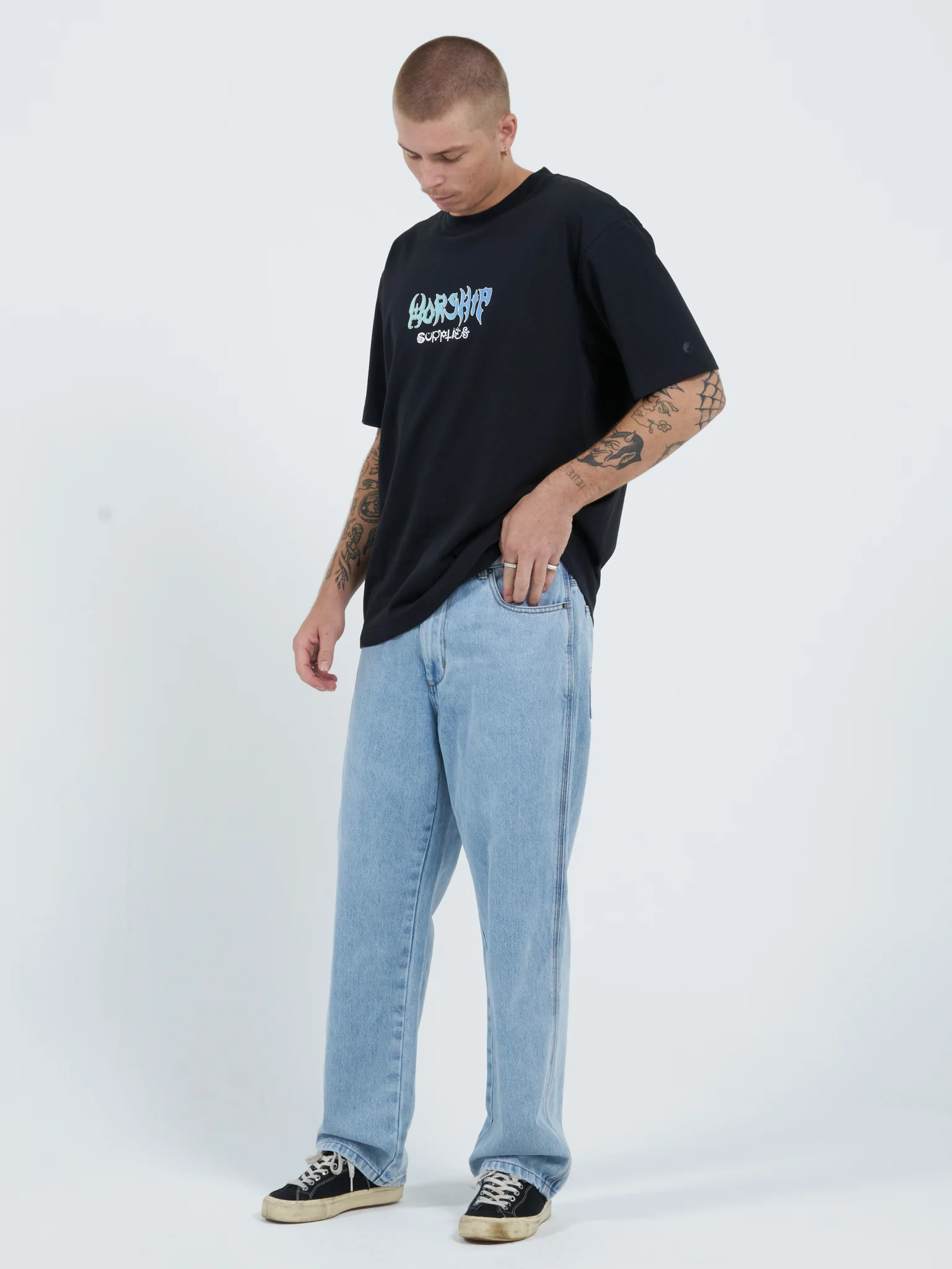 Worship Carpenter Jean - Worship Worn Blue - Image 5
