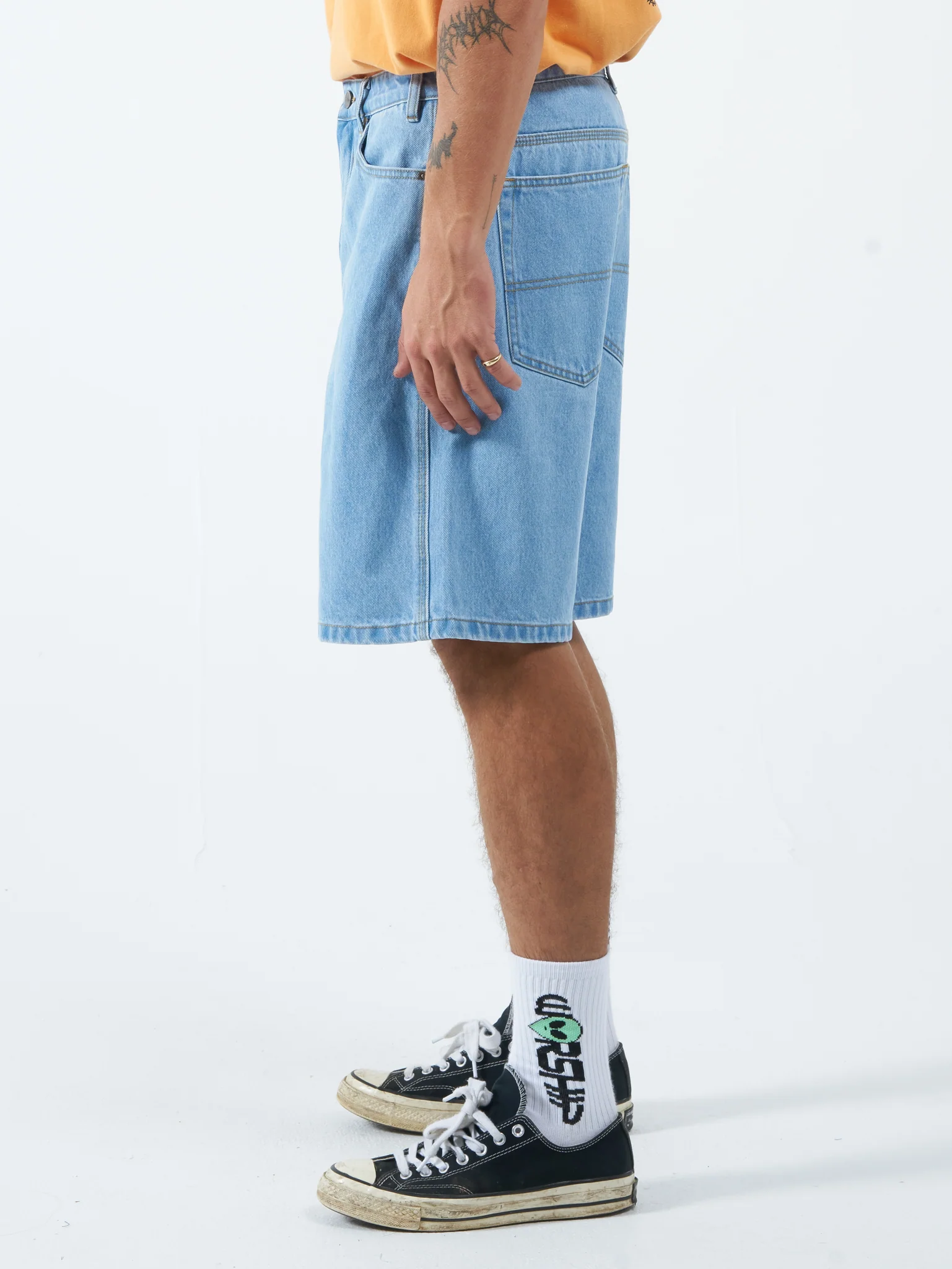 Worship Carpenter Short - Worn Electric Blue - Image 3