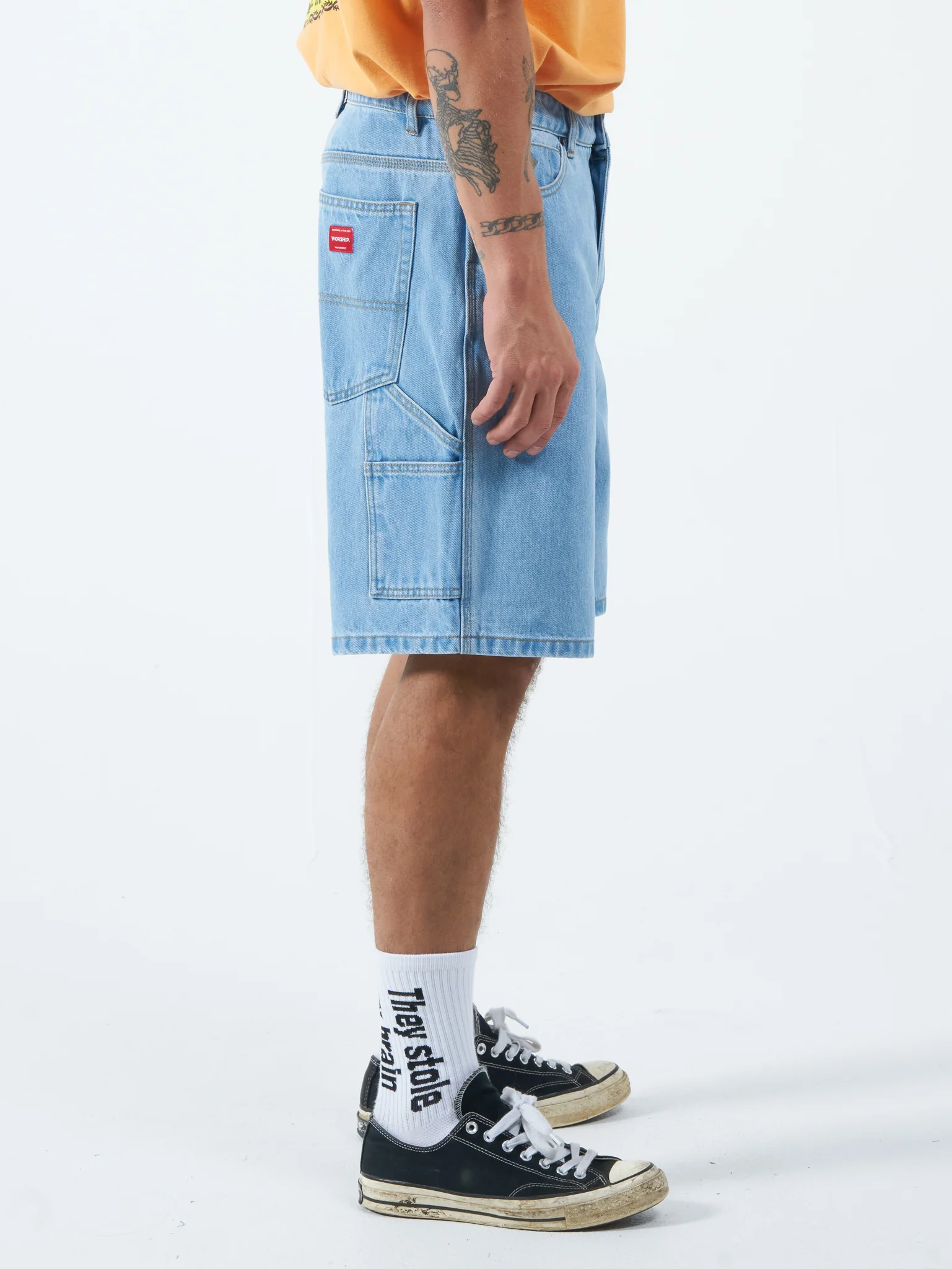 Worship Carpenter Short - Worn Electric Blue - Image 4