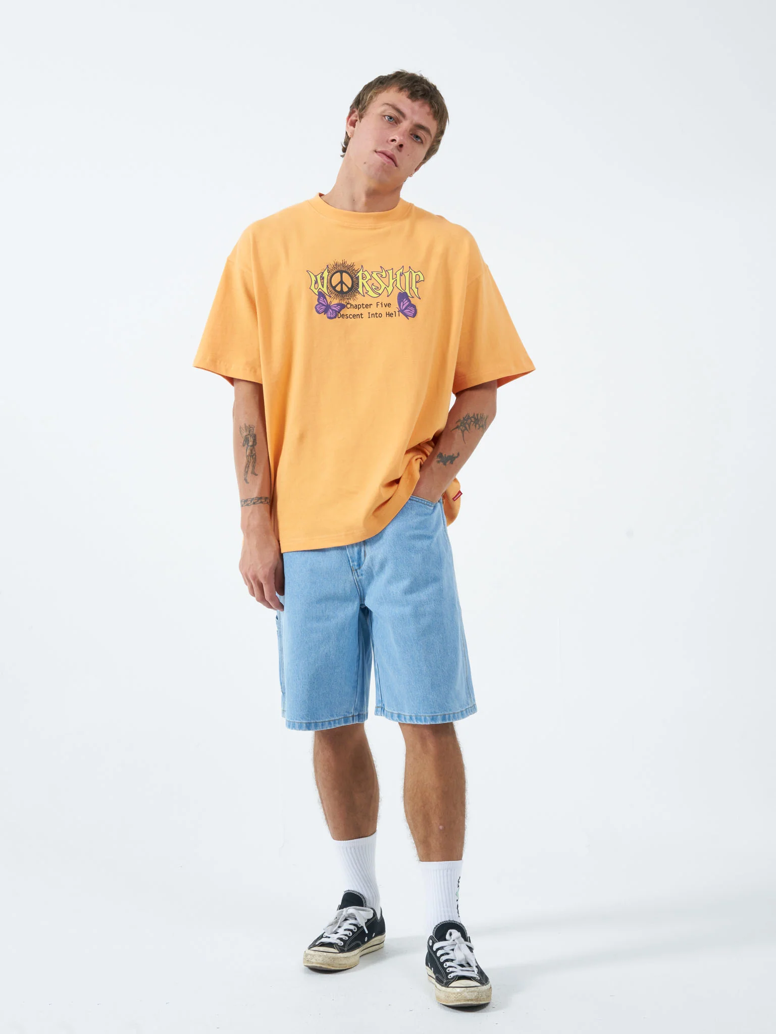 Worship Carpenter Short - Worn Electric Blue - Image 5