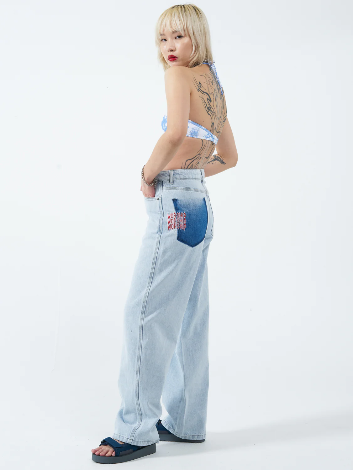 Worship Heavenly Carpenter Jean - Vanish Blue - Image 9