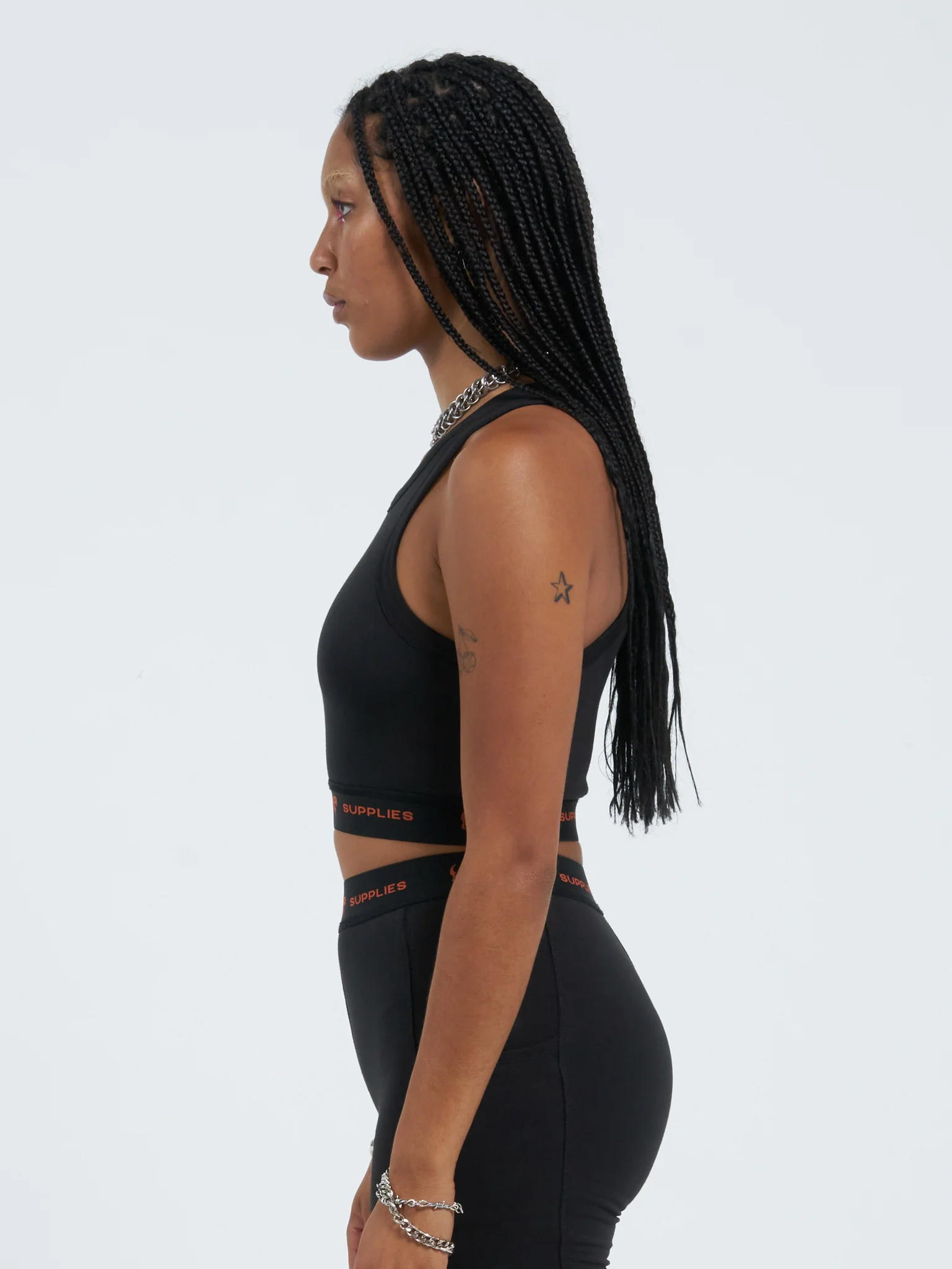 Worship Rapid Crop Tank - Black - Image 2