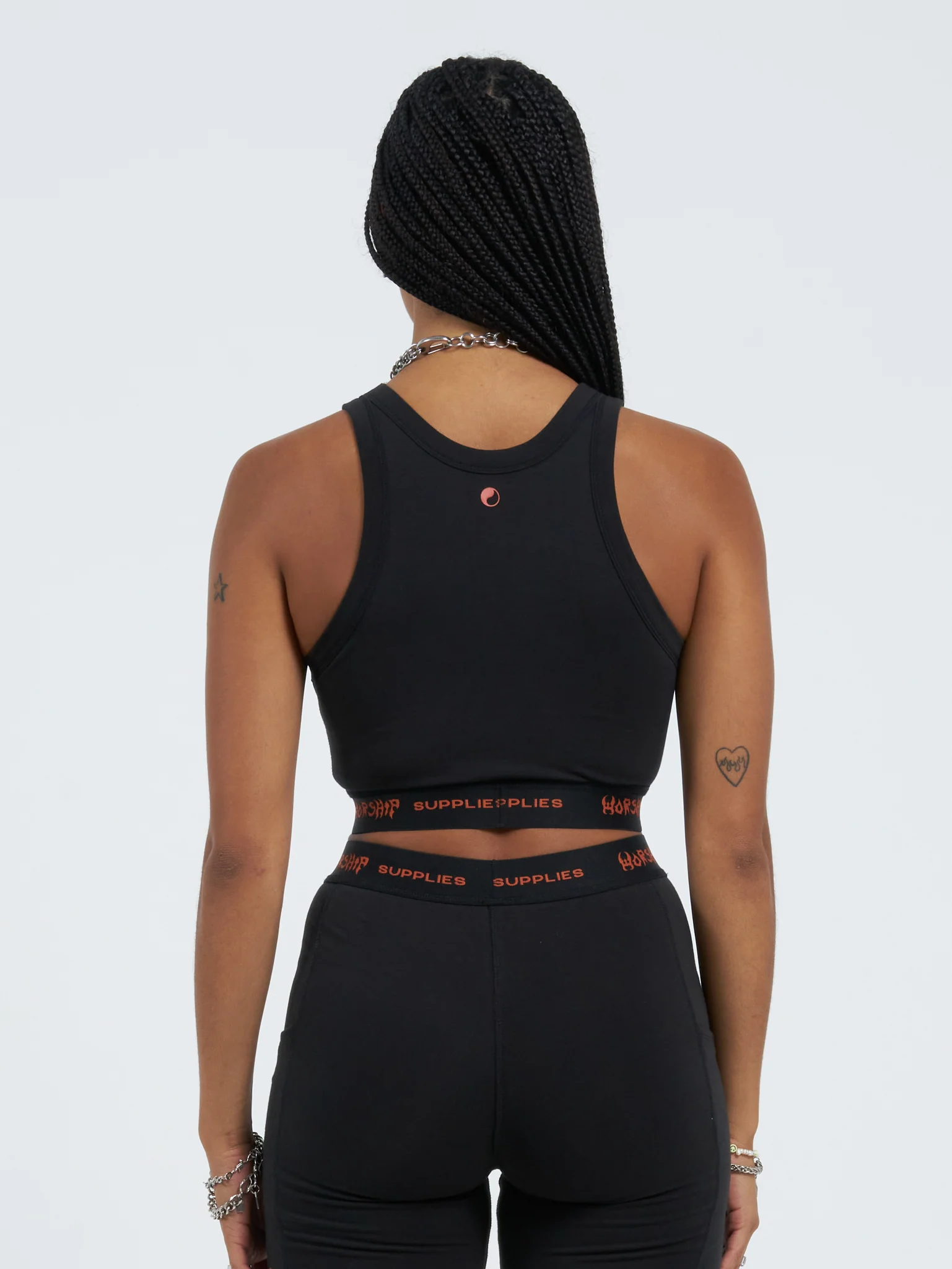 Worship Rapid Crop Tank - Black - Image 3