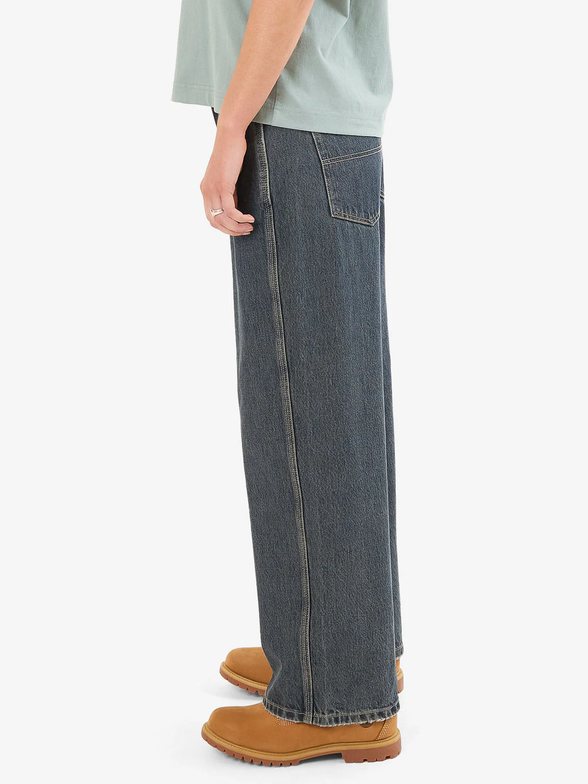 Worship Sloucher Jean - Blasted Blue - Image 5