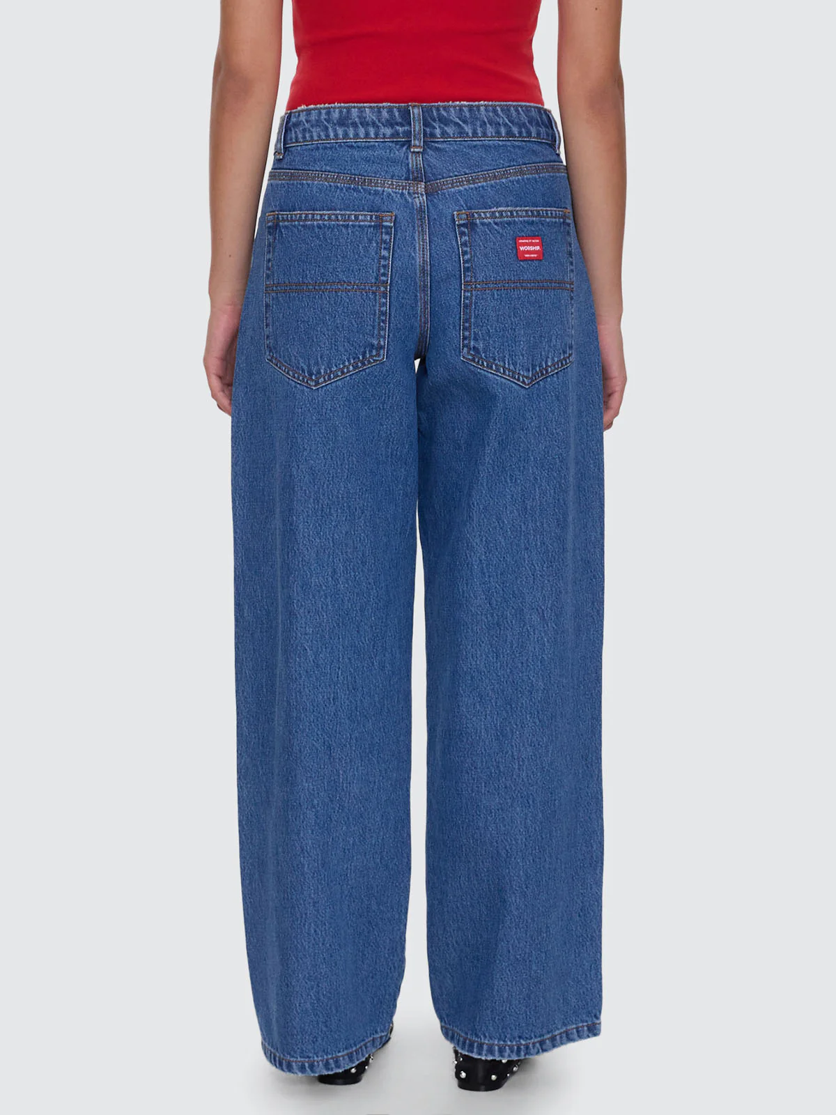 Worship Sloucher Jean - Sky High Blue - Image 3
