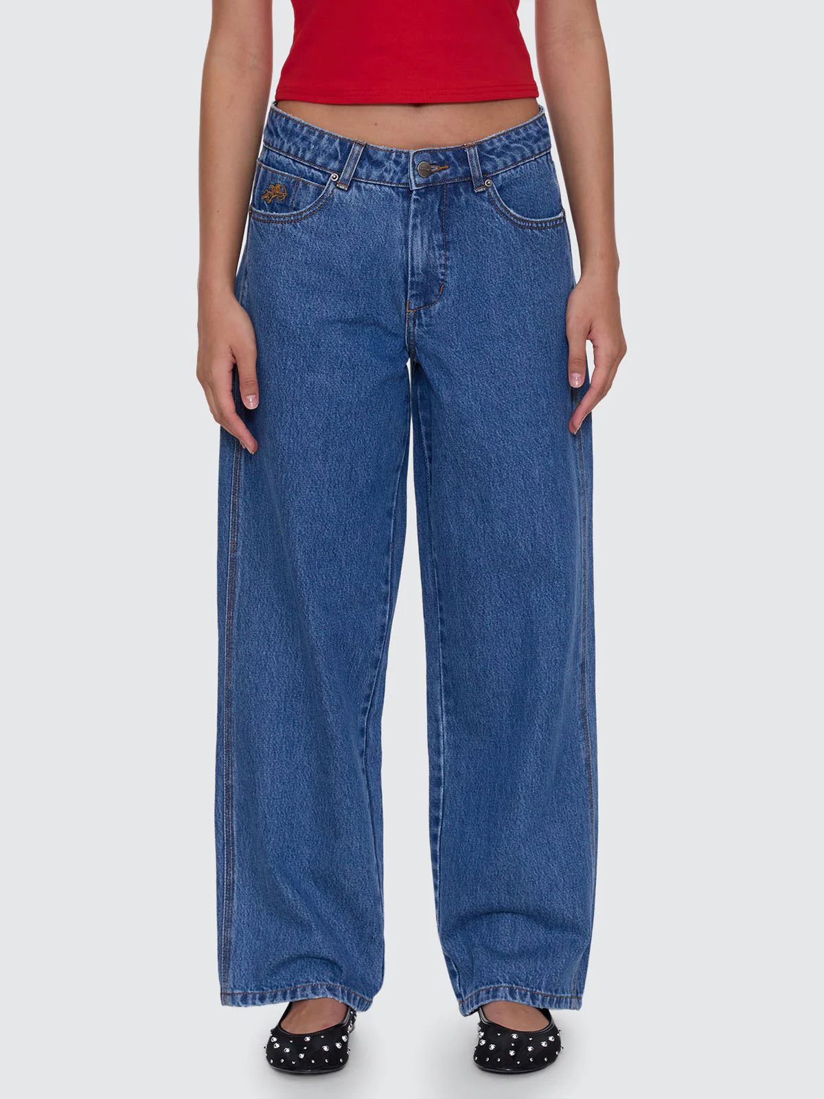 Worship Sloucher Jean - Sky High Blue - Image 7