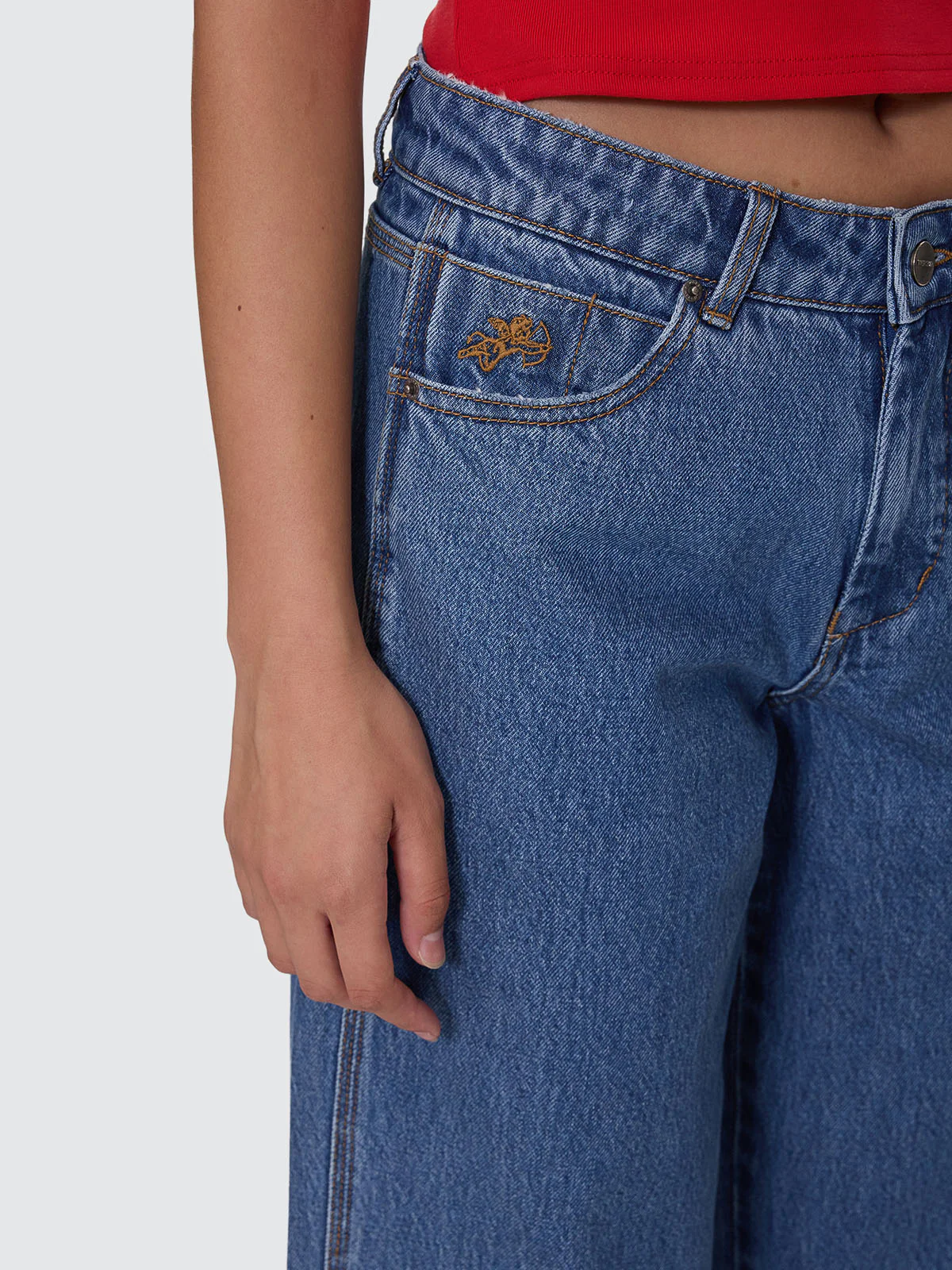 Worship Sloucher Jean - Sky High Blue - Image 8
