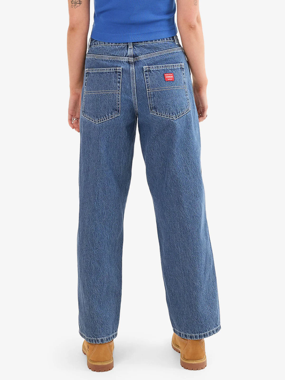 Worship Sloucher Jean - Steady Mid Blue - Image 2