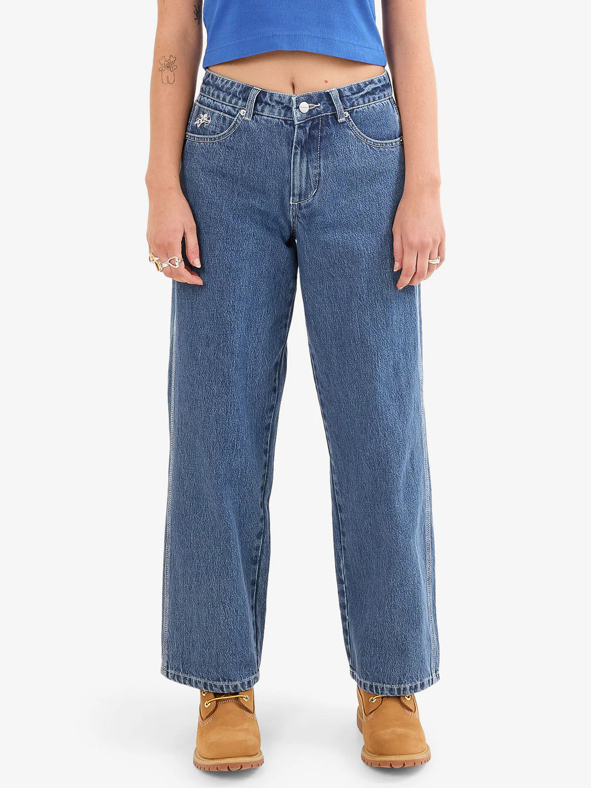 Worship Sloucher Jean - Steady Mid Blue - Image 4