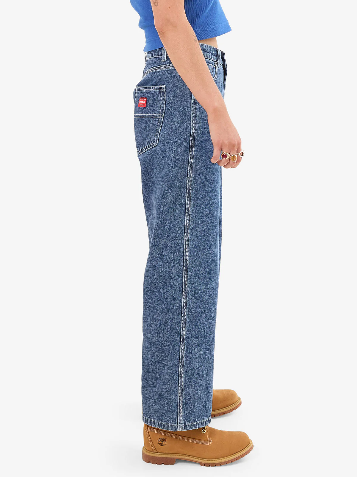 Worship Sloucher Jean - Steady Mid Blue - Image 7