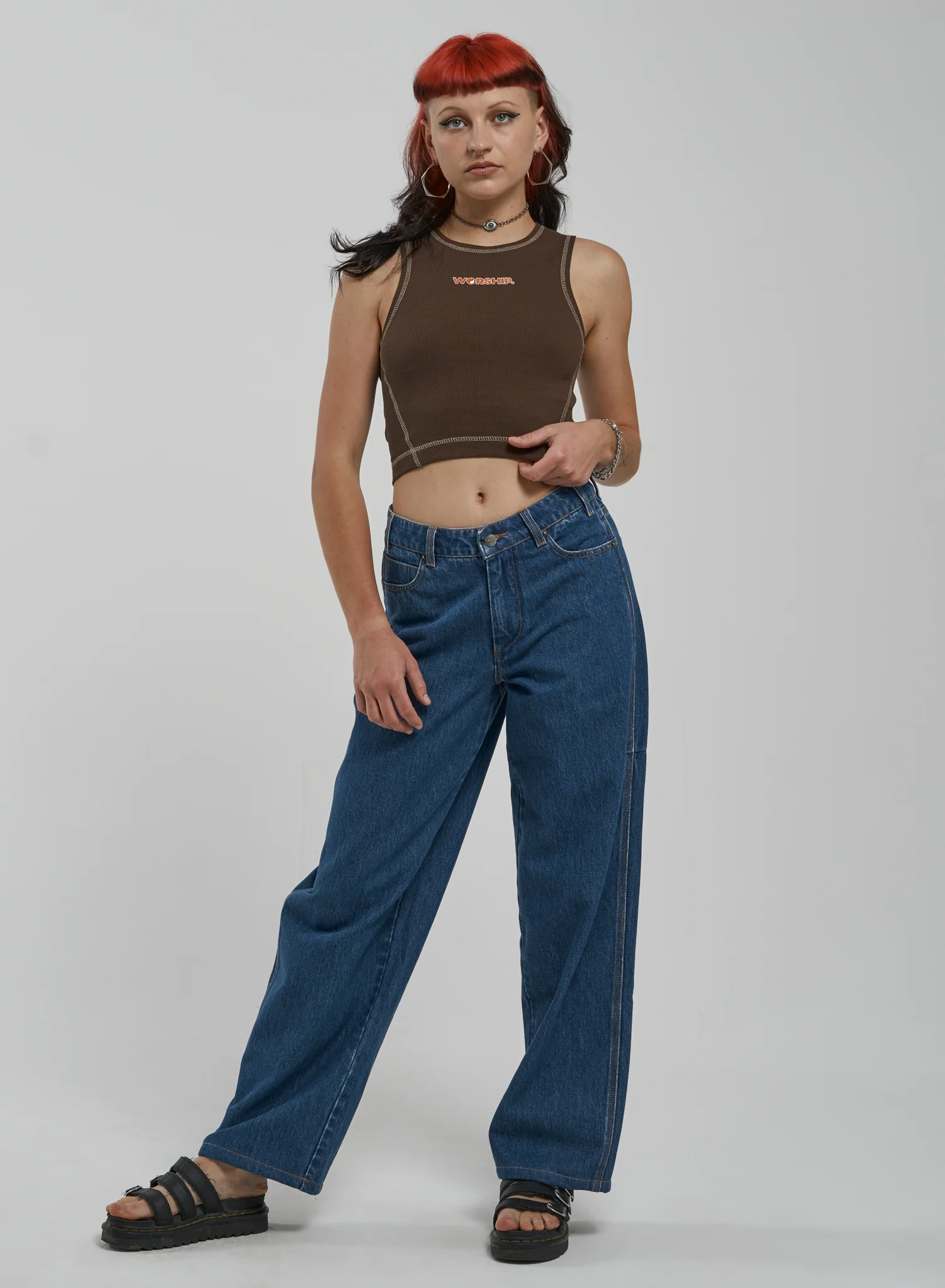 Worship Sloucher Jean - Worship Electric Blue - Image 6