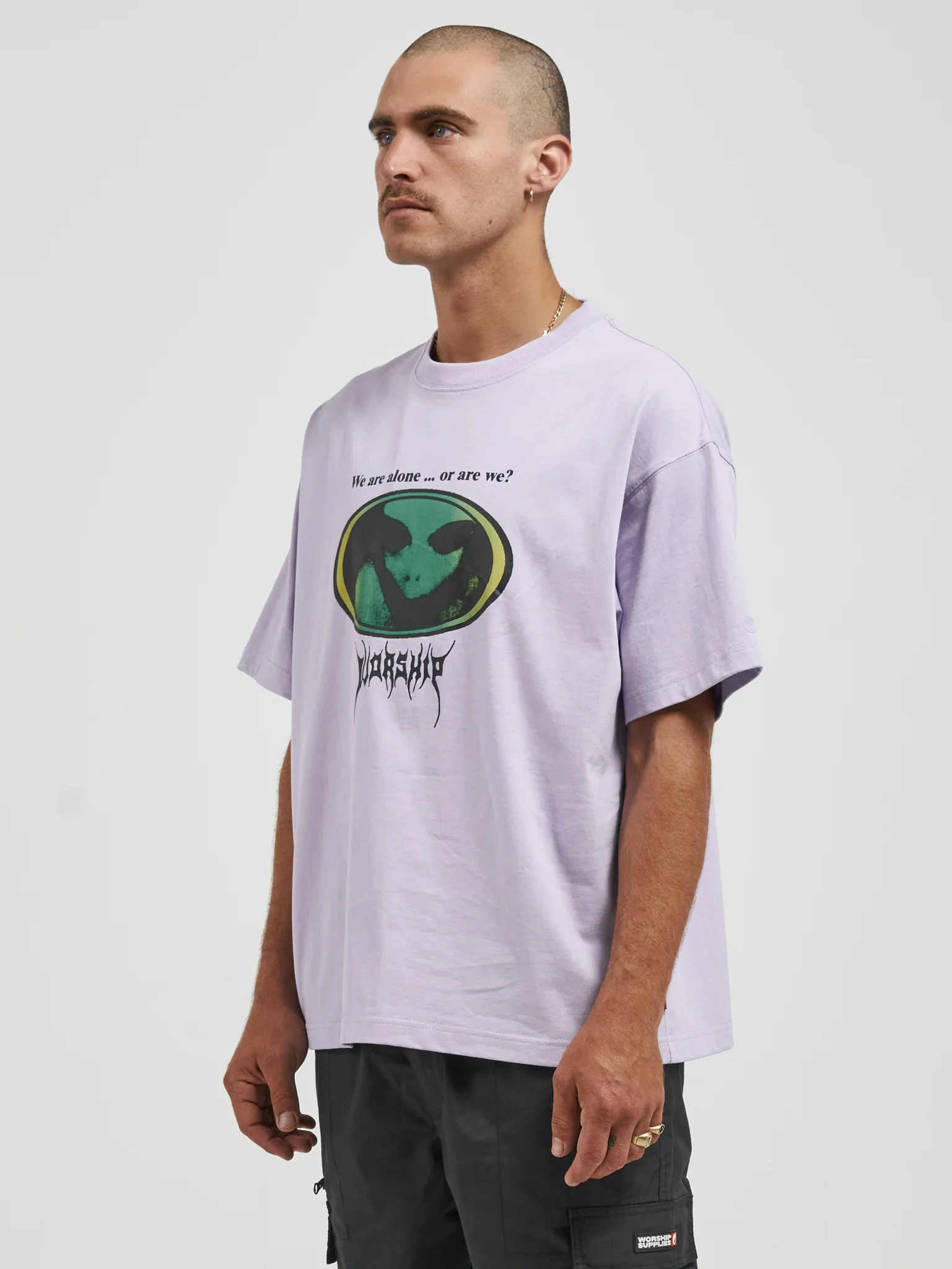 Zorg Oversize Tee - Lavender - Image 3