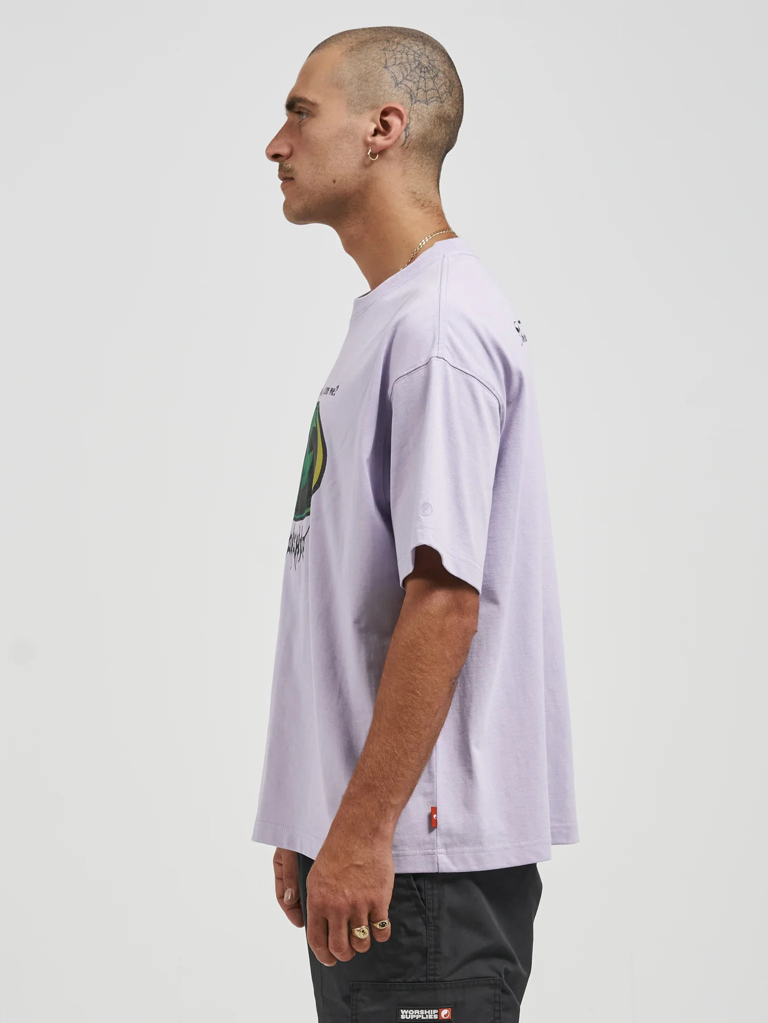 Zorg Oversize Tee - Lavender - Image 4
