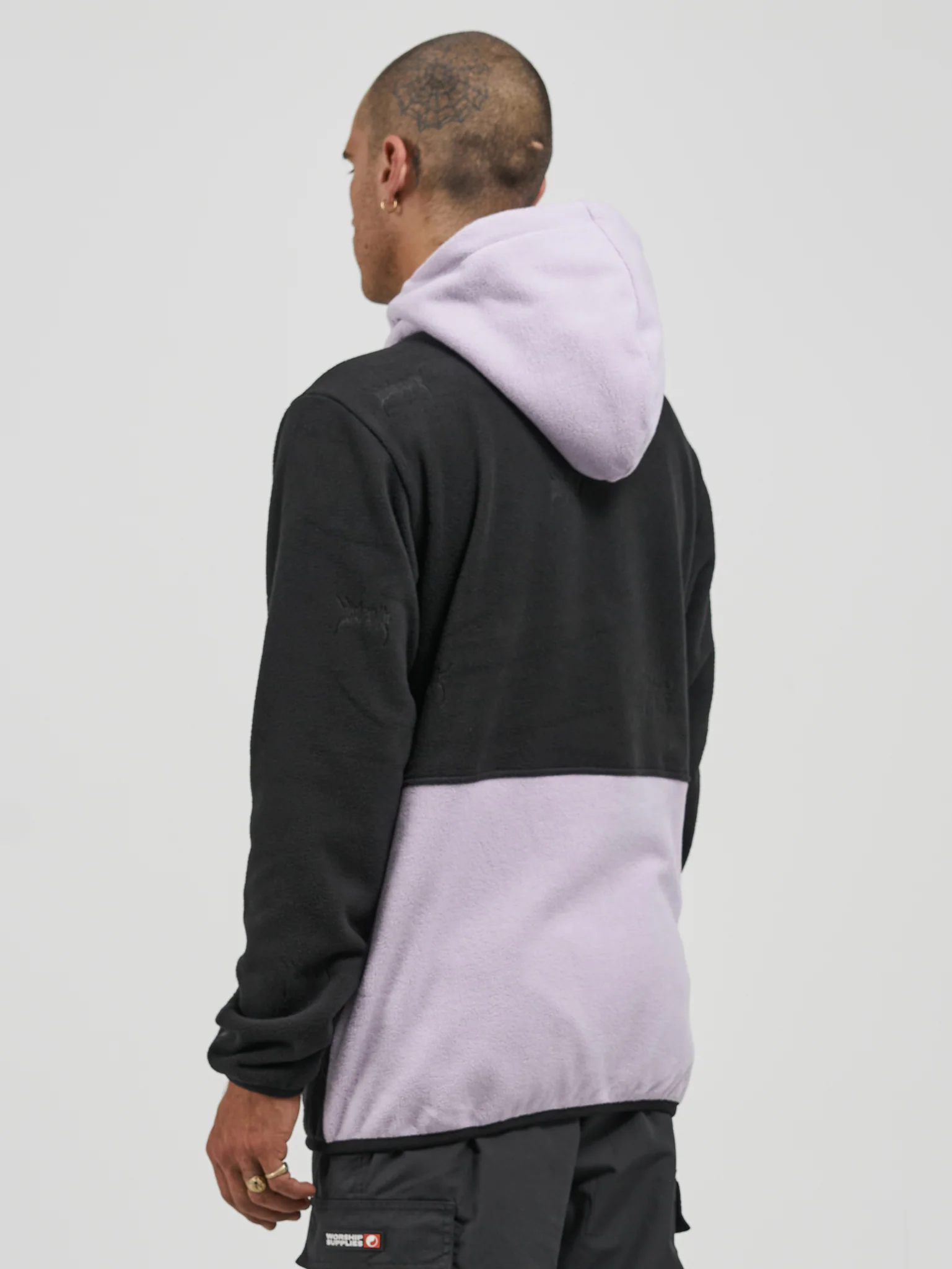 Zorg Quarter Zip Hood Polar Fleece - Black - Image 4