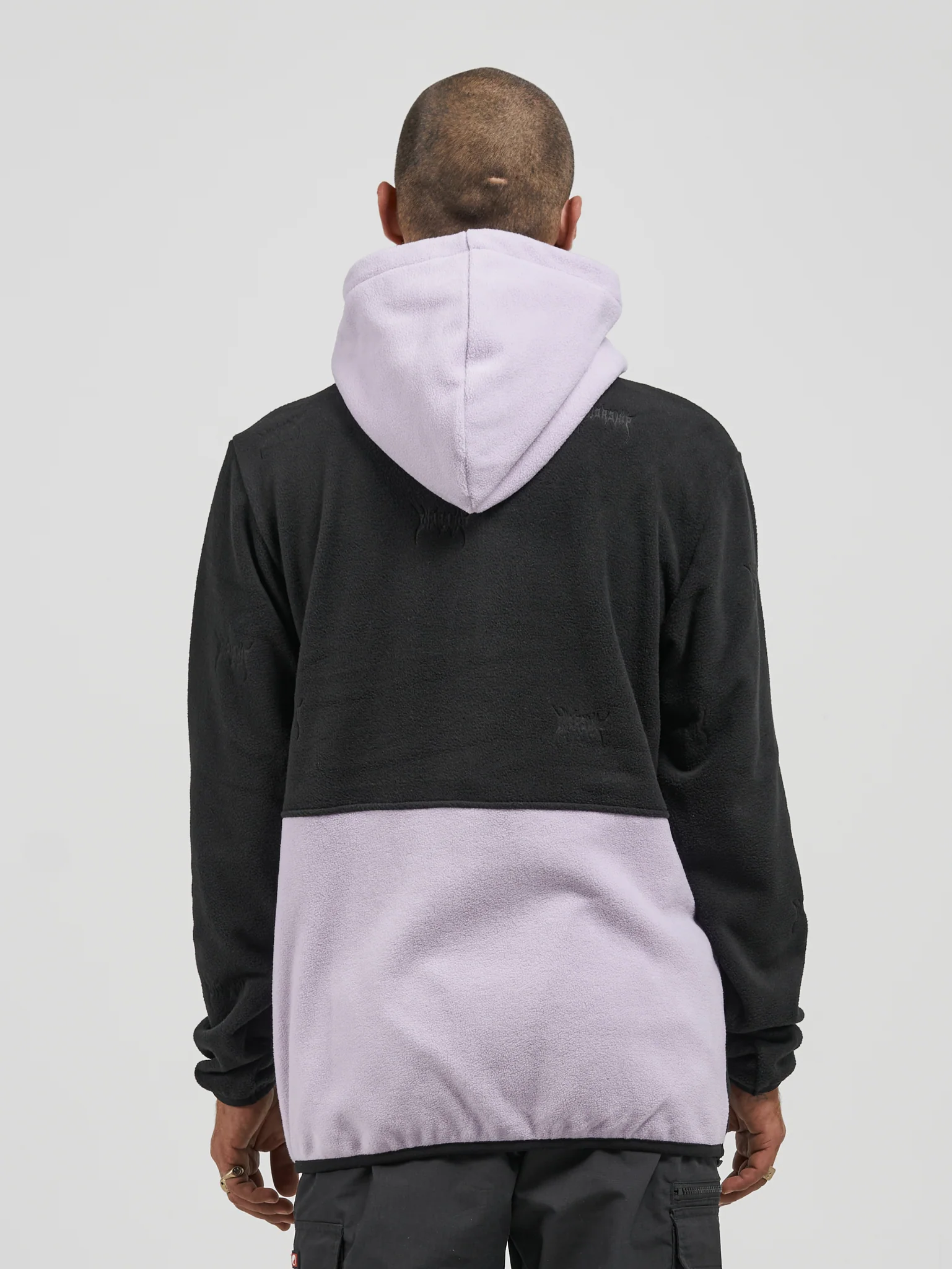 Zorg Quarter Zip Hood Polar Fleece - Black - Image 5
